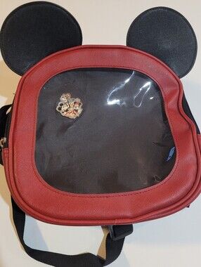 Disney Mickey Mouse ITA Mini Backpack With Push Pin NWT